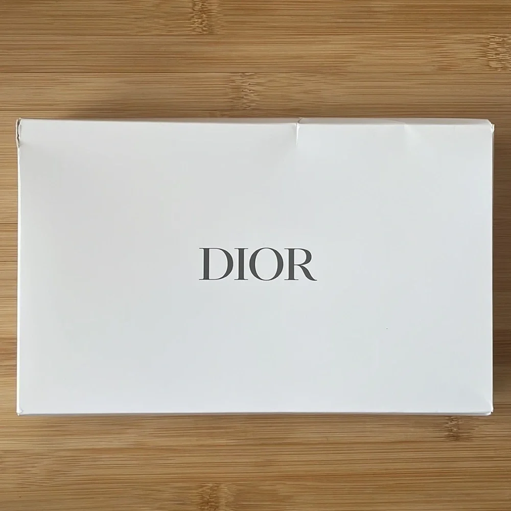 Brand New Dior Red Zippered Beauty Pouch 100% Recycled Materials in Box